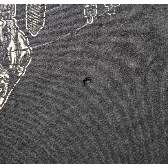 Lamb Of God Band Shirt Y2K Vine Skull 2000's Thrashed Distressed Metal Black XL - Picture 12 of 12